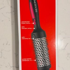 Revlon Black and Pink Round Hot Air Brush